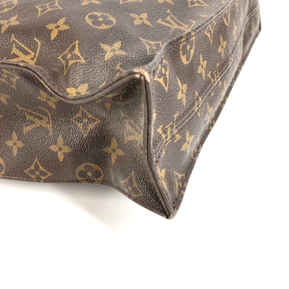 LOUIS VUITTON M51140 Monogram Sac Plat Bag, Vertical Tote Handbag, Canvas, Me... - Picture 4 of 13